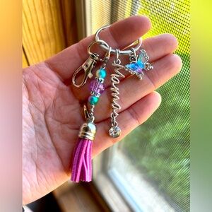 Mama Butterfly Keychain